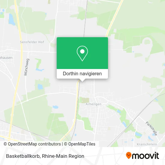 Basketballkorb Karte