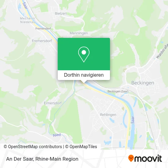 An Der Saar Karte