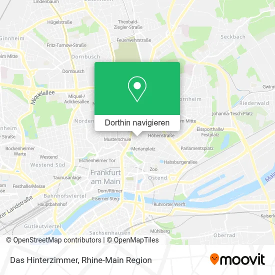 Das Hinterzimmer Karte