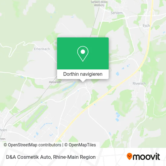 D&A Cosmetik Auto Karte