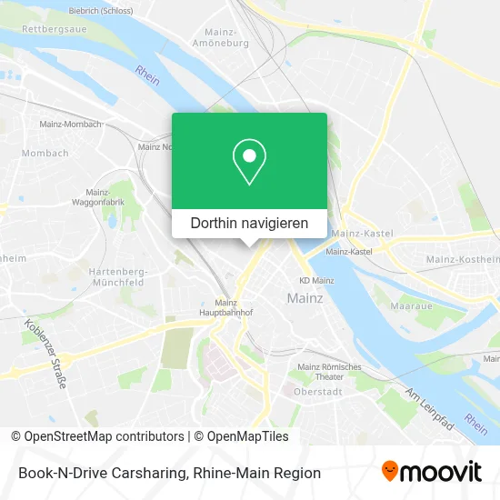 Book-N-Drive Carsharing Karte