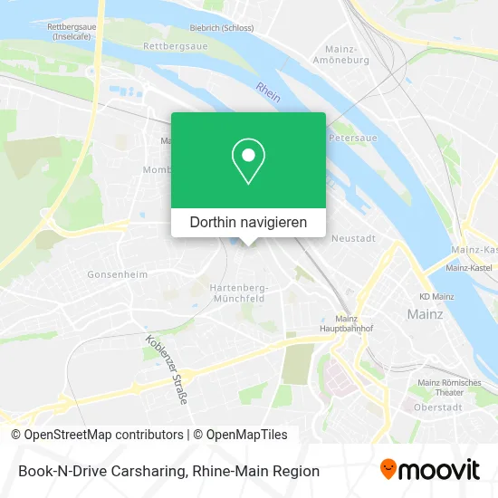 Book-N-Drive Carsharing Karte