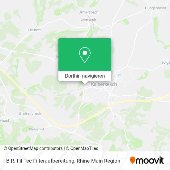 B.R. Fil Tec Filteraufbereitung Karte