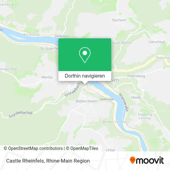 Castle Rheinfels Karte