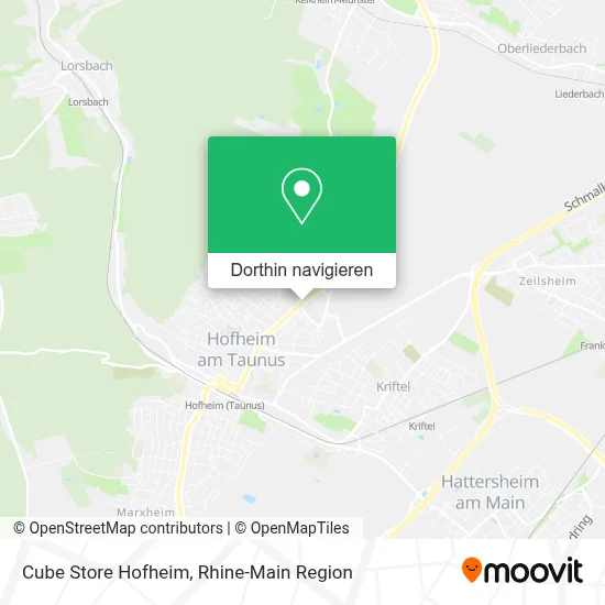 Cube Store Hofheim Karte