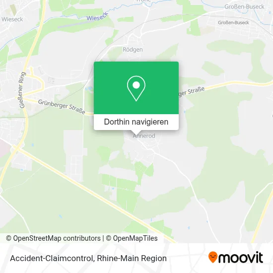 Accident-Claimcontrol Karte