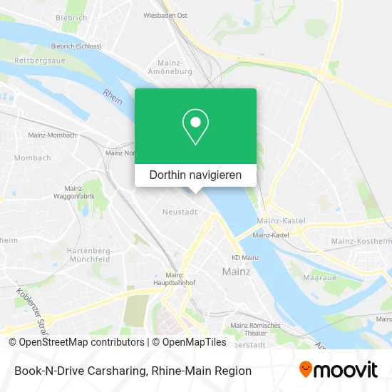 Book-N-Drive Carsharing Karte