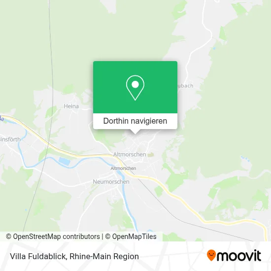 Villa Fuldablick Karte