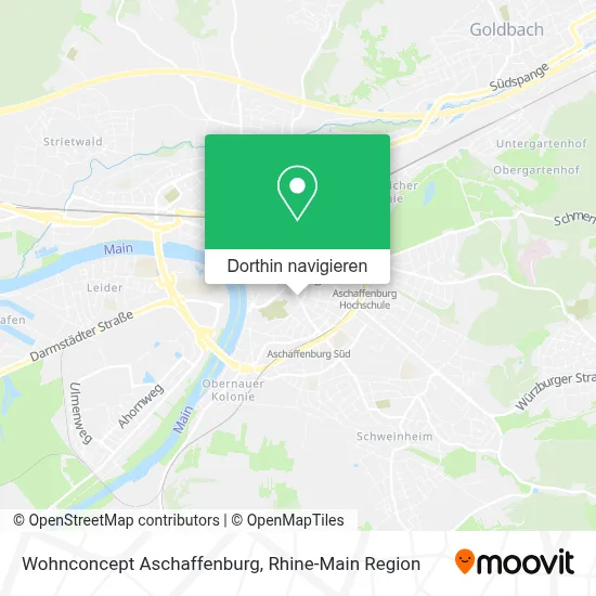 Wohnconcept Aschaffenburg Karte