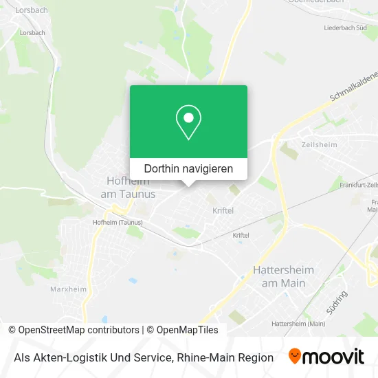 Als Akten-Logistik Und Service Karte