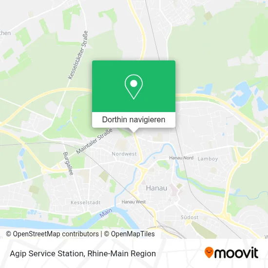 Agip Service Station Karte
