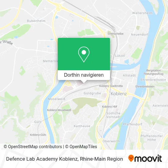 Defence Lab Academy Koblenz Karte