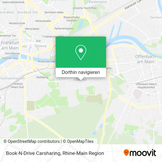 Book-N-Drive Carsharing Karte