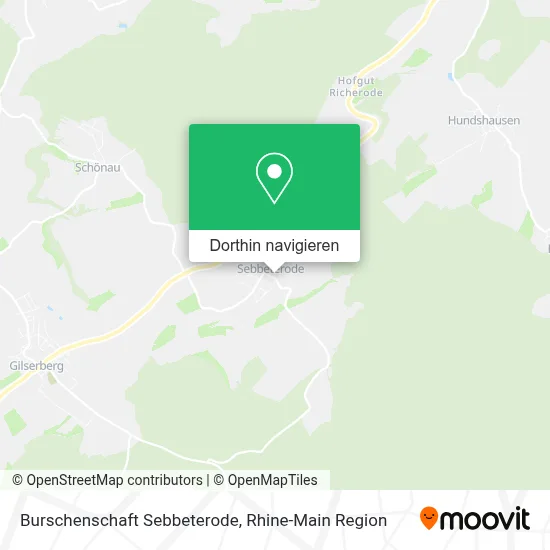 Burschenschaft Sebbeterode Karte