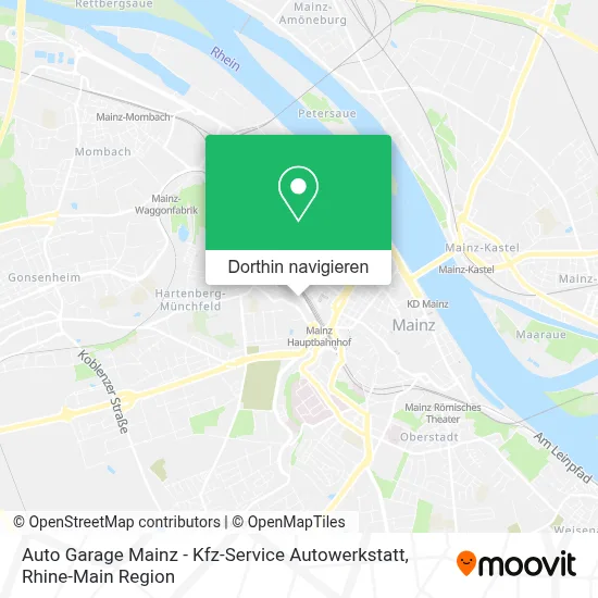 Auto Garage Mainz - Kfz-Service Autowerkstatt Karte