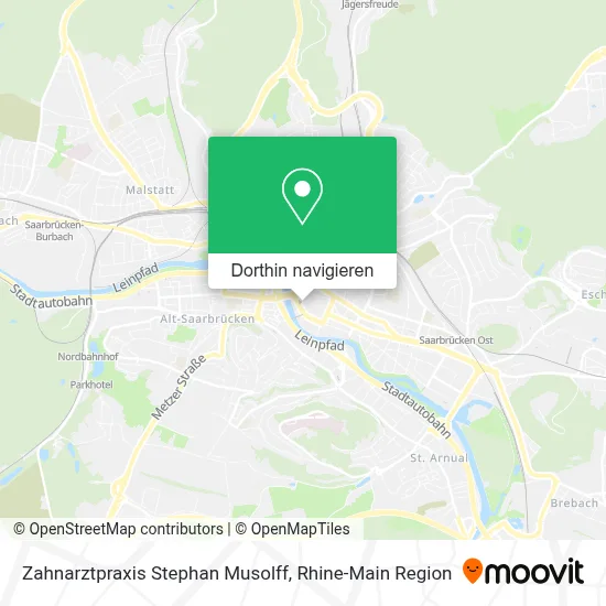 Zahnarztpraxis Stephan Musolff Karte