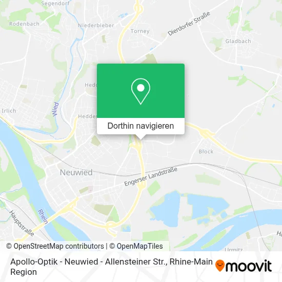 Apollo-Optik - Neuwied - Allensteiner Str. Karte
