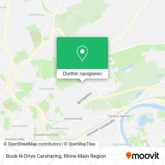 Book-N-Drive Carsharing Karte