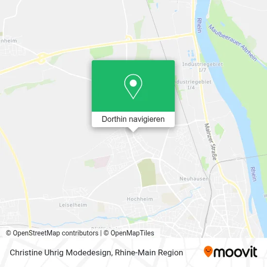 Christine Uhrig Modedesign Karte