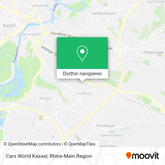 Cars World Kassel Karte