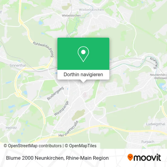 Blume 2000 Neunkirchen Karte