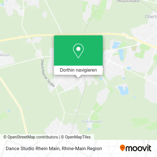 Dance Studio Rhein Main Karte