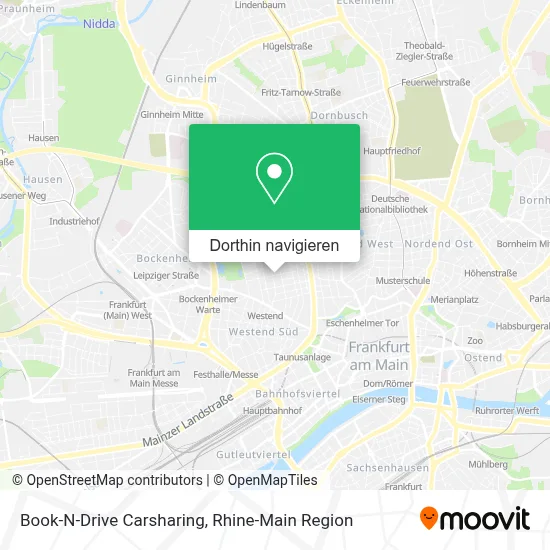 Book-N-Drive Carsharing Karte