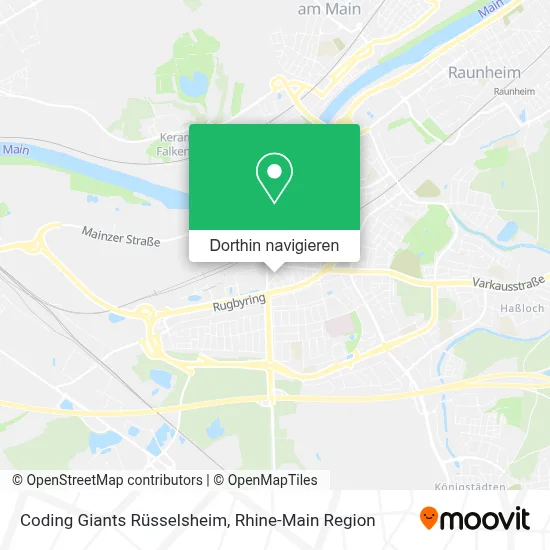 Coding Giants Rüsselsheim Karte
