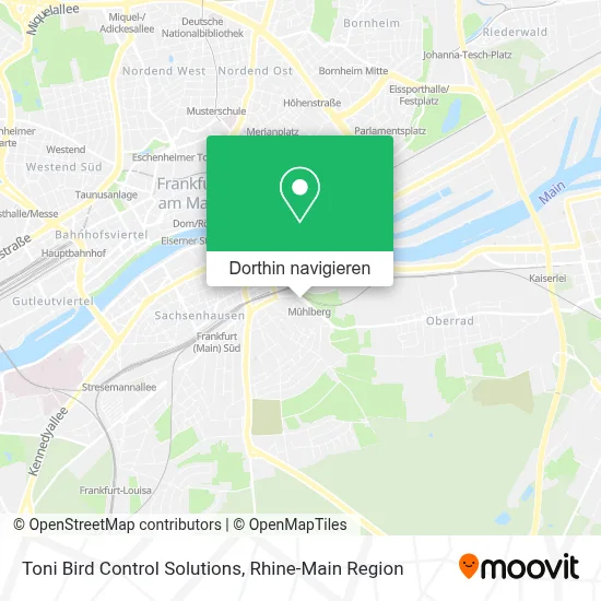 Toni Bird Control Solutions Karte