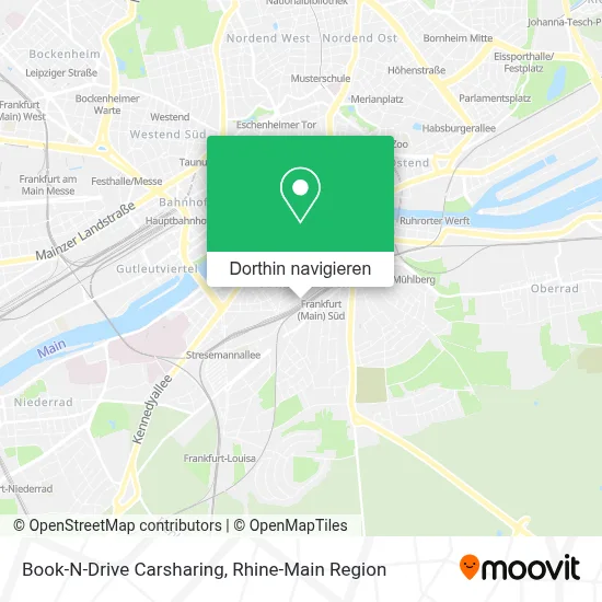 Book-N-Drive Carsharing Karte