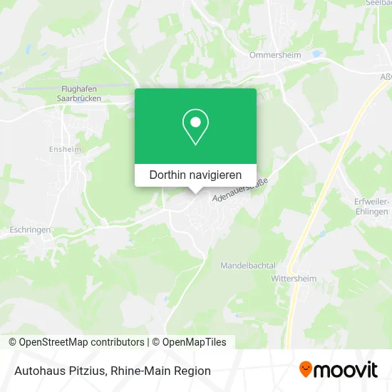 Autohaus Pitzius Karte