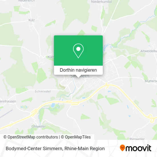 Bodymed-Center Simmern Karte