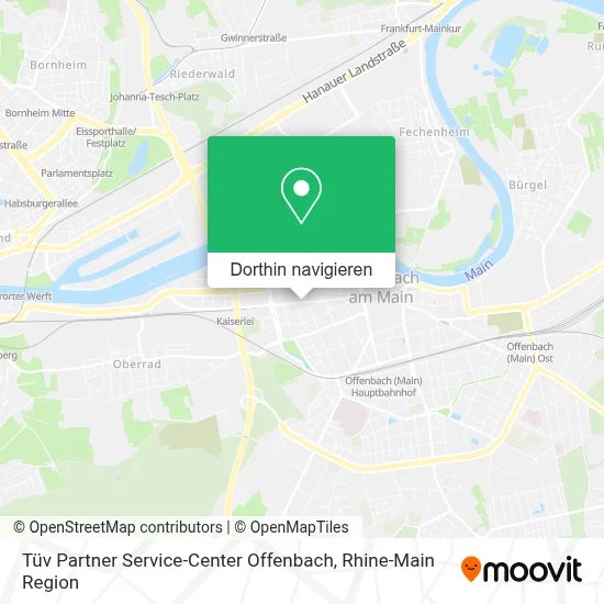 Tüv Partner Service-Center Offenbach Karte