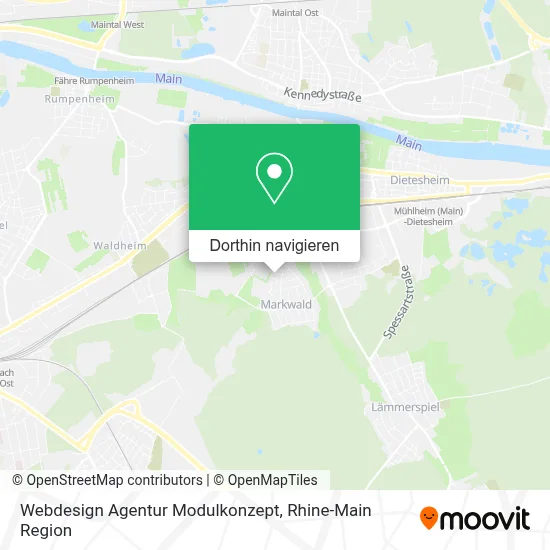 Webdesign Agentur Modulkonzept Karte