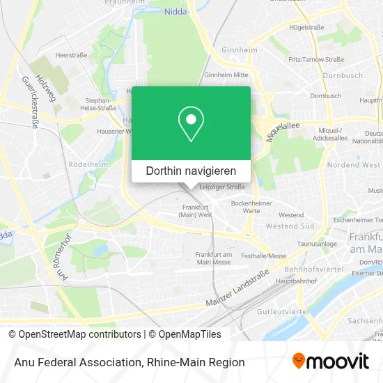 Anu Federal Association Karte