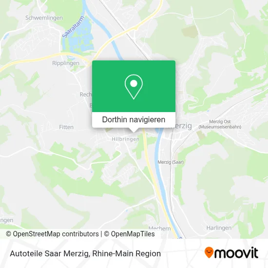 Autoteile Saar Merzig Karte