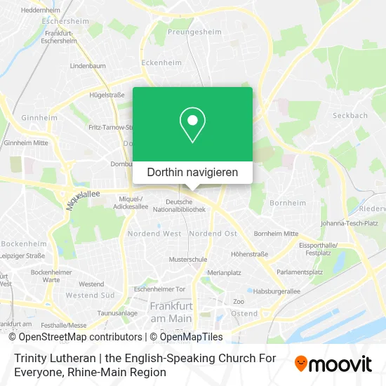 Trinity Lutheran | the English-Speaking Church For Everyone Karte