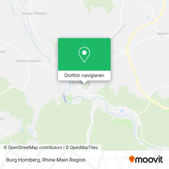 Burg Homberg Karte