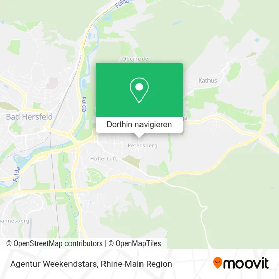 Agentur Weekendstars Karte