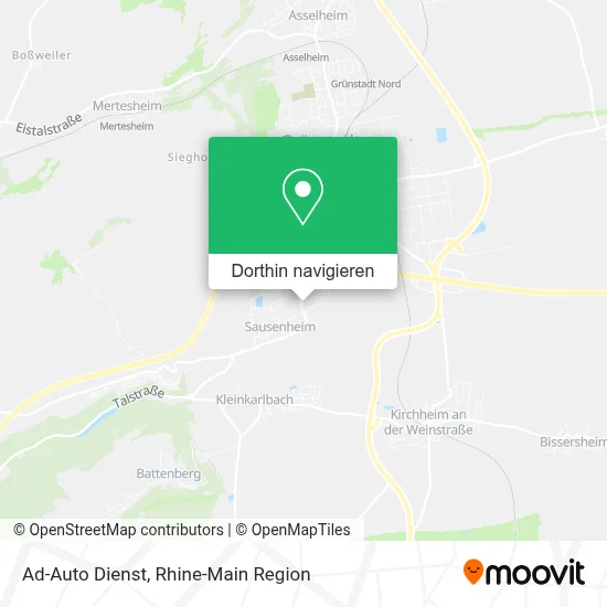Ad-Auto Dienst Karte