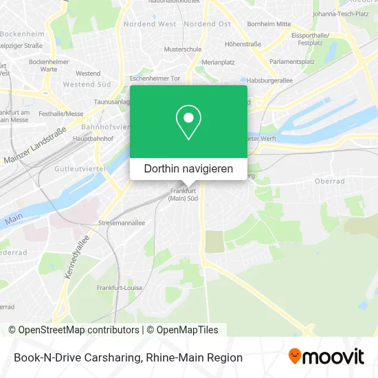 Book-N-Drive Carsharing Karte