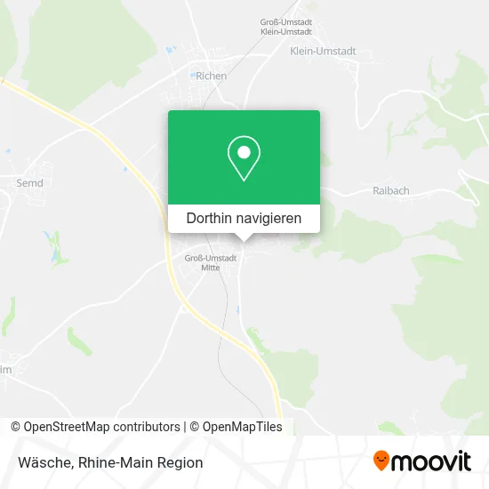 Wäsche Karte