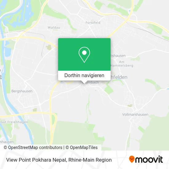 View Point Pokhara Nepal Karte