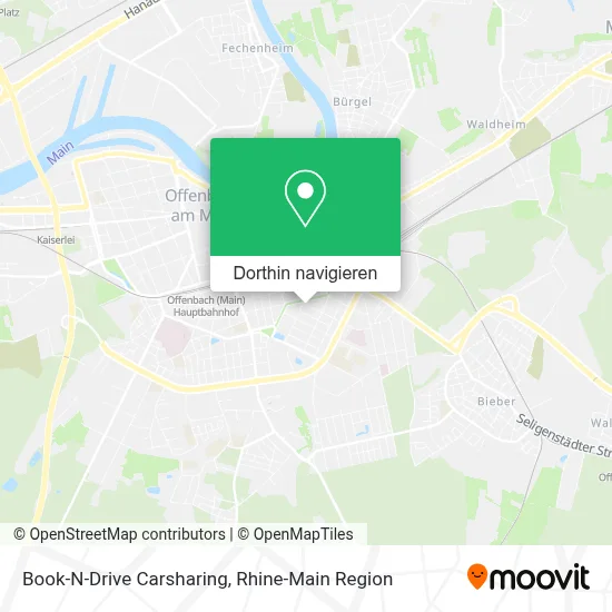Book-N-Drive Carsharing Karte