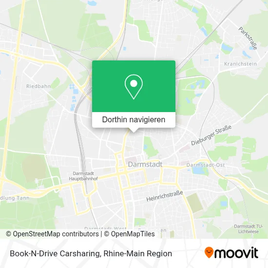 Book-N-Drive Carsharing Karte