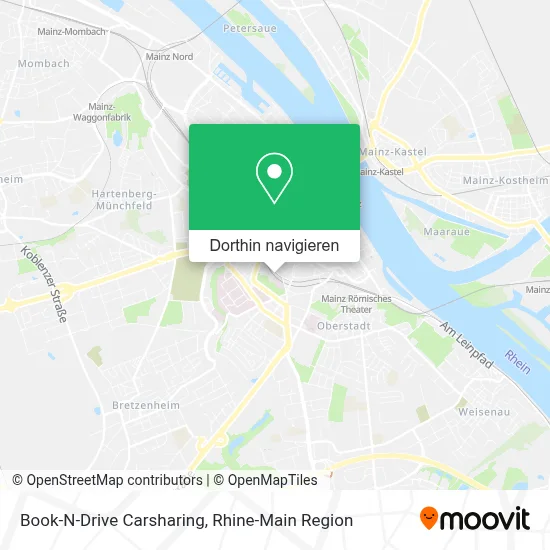 Book-N-Drive Carsharing Karte