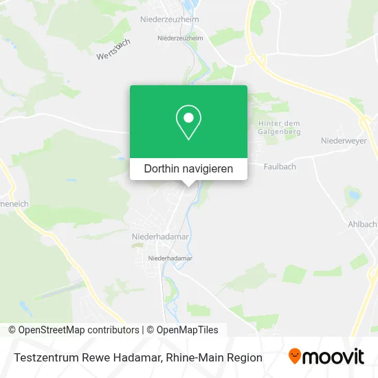 Testzentrum Rewe Hadamar Karte