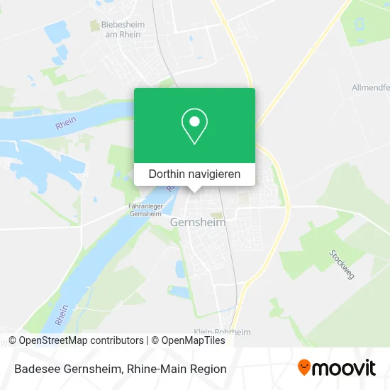 Badesee Gernsheim Karte