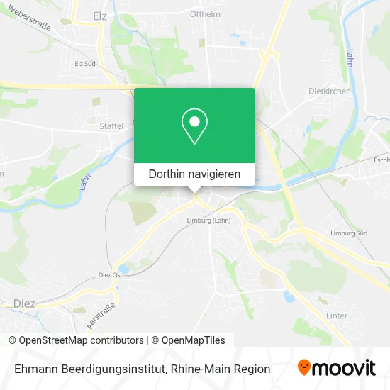 Ehmann Beerdigungsinstitut Karte