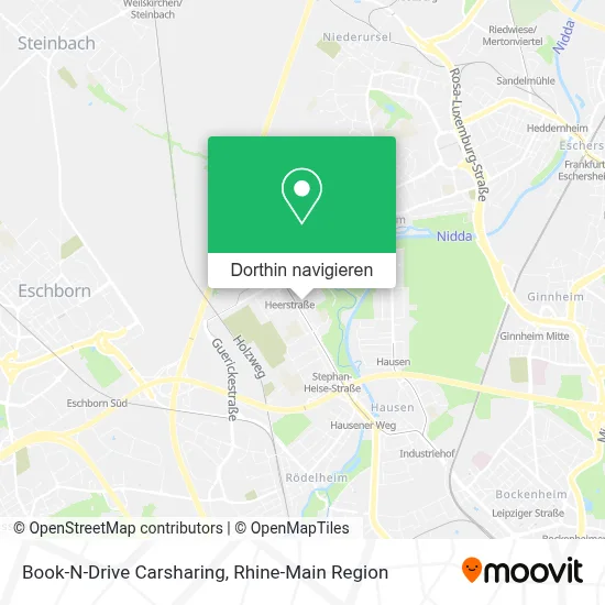 Book-N-Drive Carsharing Karte